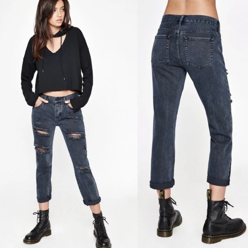 Pacsun boyfriend idol black jeans - G